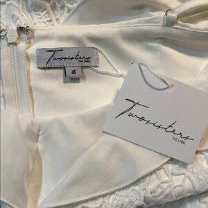 Twosisters The Label White Lace Dress